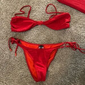 triangl swimsuit size small bottoms size medimum top